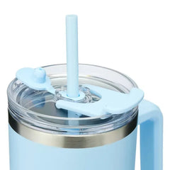 Baby Blue Smart Jumbo Tumbler Open Straw