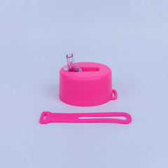 Black Dual-Lid Steel Bottle With Straw (34oz)