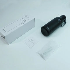 Black Smart UV-C LED Flask 2.0 with Full Accessories and box