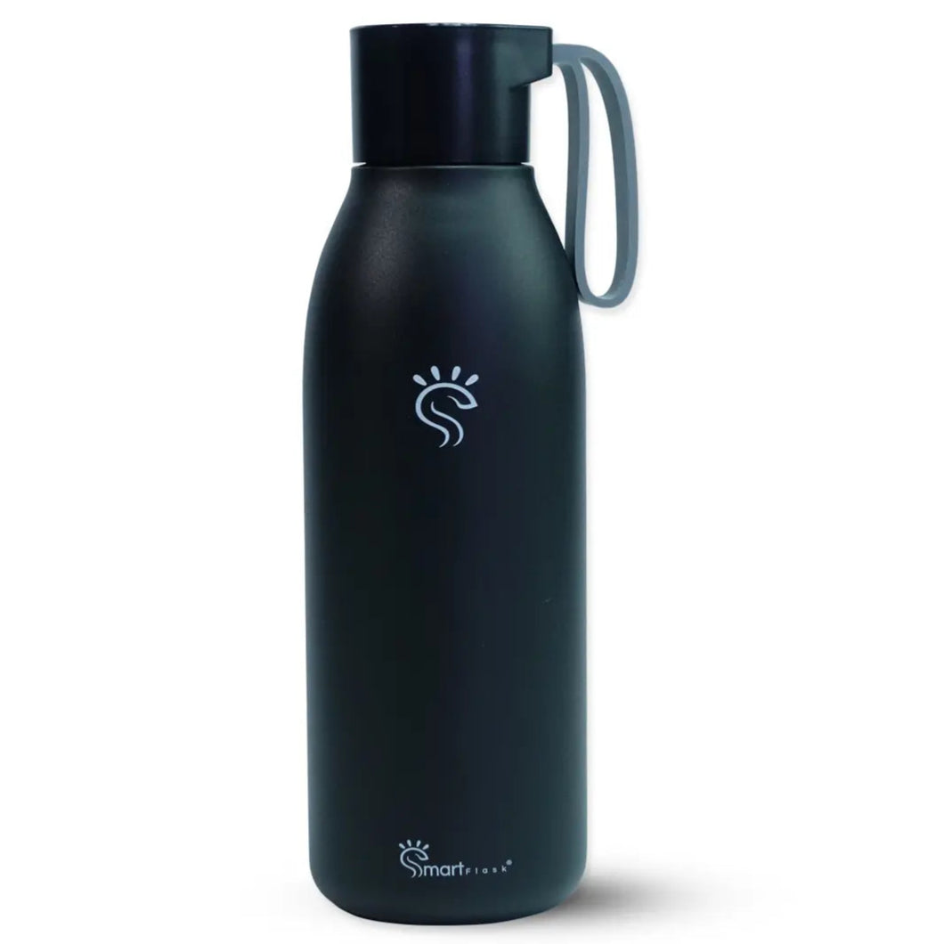 Black Smart water bottle with UV-C technology