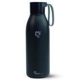 Black Smart water bottle with UV-C technology