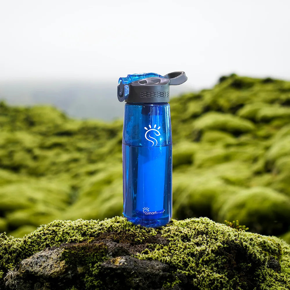 Cobalt Blue Smart Purifier Water Bottle Outdoor