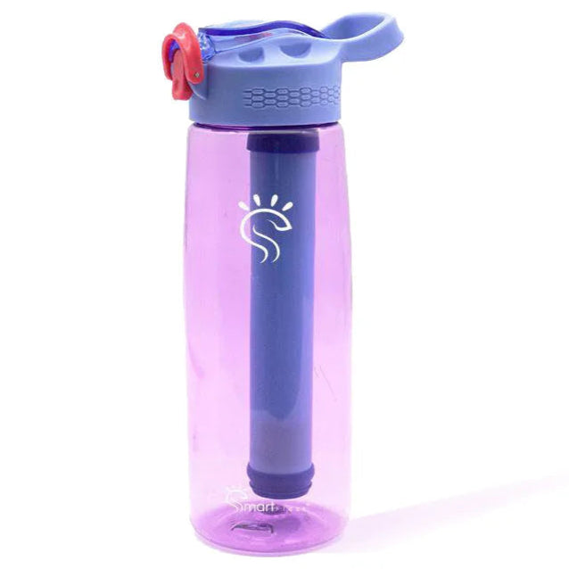 Crepe Pink Smart filter water Bottle 650 ml