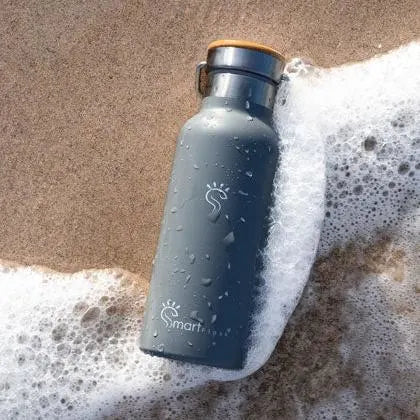 Dove Gray Smart Hydration Flask in Water