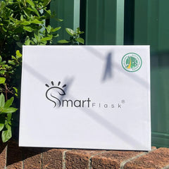 Blue Dual-Lid Steel Bottle With Straw (34oz)