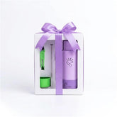 Purple Dual-Lid Steel Bottle With Straw (34oz)