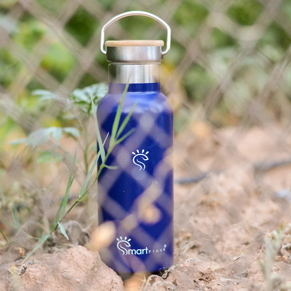 Midnight Blue Smart Hydration Flask Outdoor