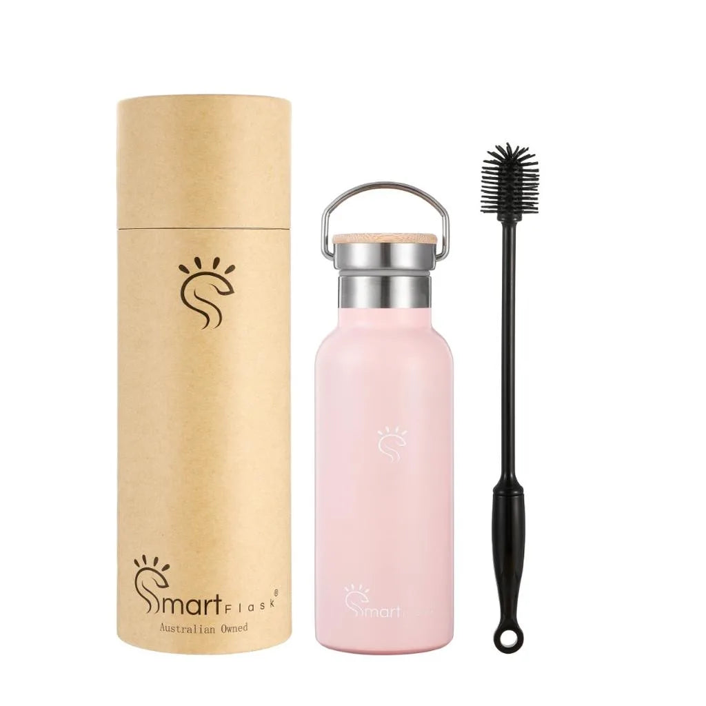 Orchid Pink Hydration Flask with Box and Brush