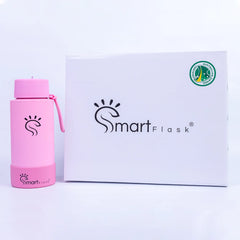 Pink Dual-Lid Steel Bottle With Straw (34oz)