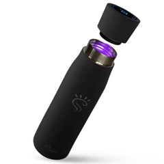 Pitch Black Smart UV-C LED smart water bottle