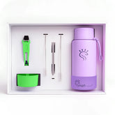 Purple Dual-Lid Steel Bottle With Straw (34oz) - Smart Flask