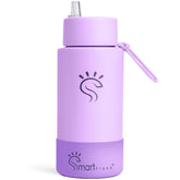 Purple Dual-Lid Steel Bottle With Straw