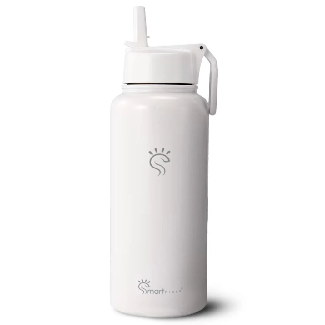 Snow White Smart Reusable WaterBottle with Straw