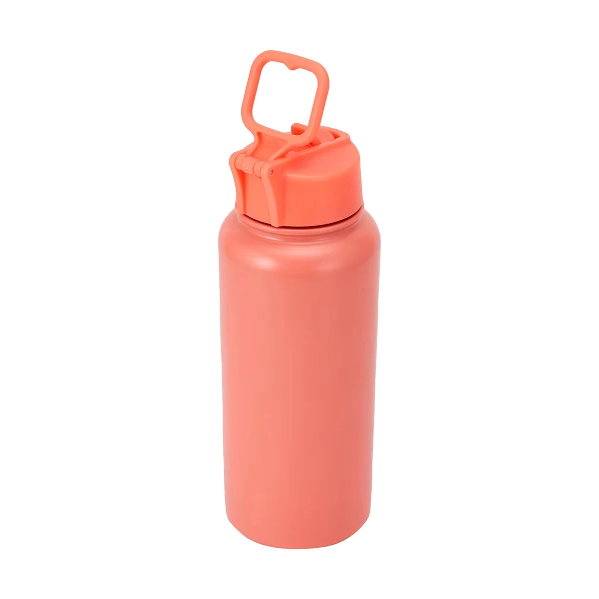 Starfish Orange Smart Reusable Water Bottle with Straw Back side