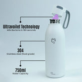 UV-C LED Flask 2.0 with Ultravoilet Technology