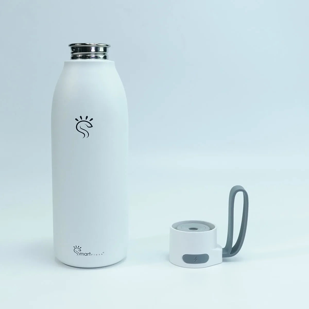 white Smart UV-C LED Flask 2.0 Cover with Handel