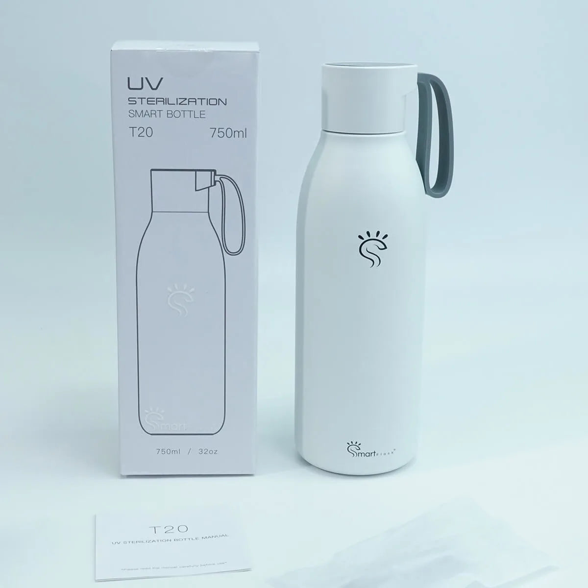 White Smart UV-C LED Flask 2.0 with Box