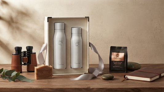 Father's Day gift hamper with SmartFlask bottle in Australia