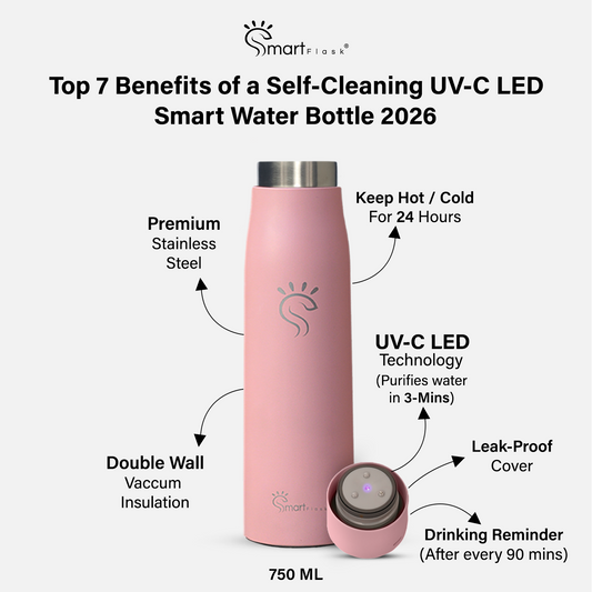Top 7 Benefits of a Self‑Cleaning UV‑C LED Smart Water Bottle | 2026