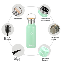 Celeste Green Smart Hydration Flask (500 ml)