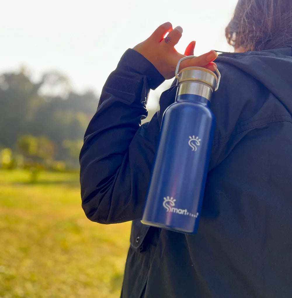 Mid night Blue Smart Hydration Flask Outdoor 