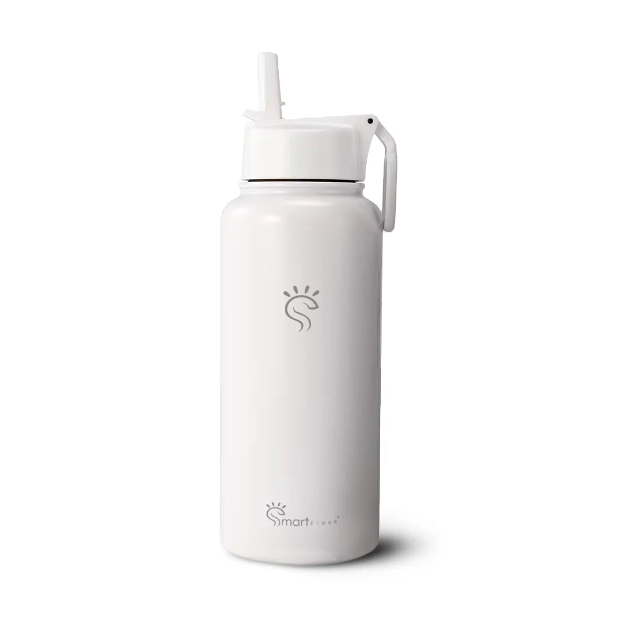 Snow White Smart Reusable WaterBottle with Straw