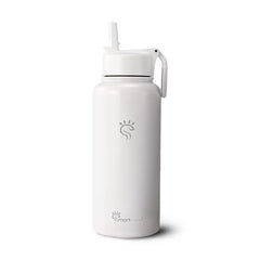 Snow White Smart Reusable WaterBottle with Straw