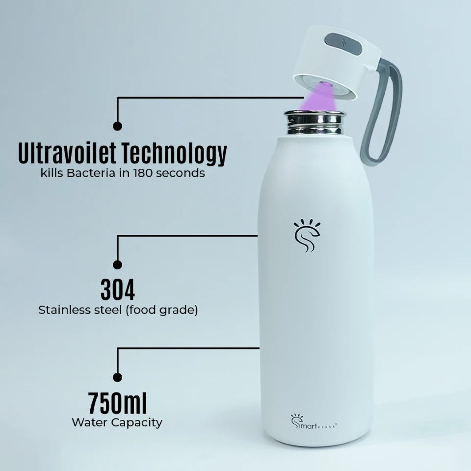 UV-C LED Flask 2.0 with Ultravoilet Technology