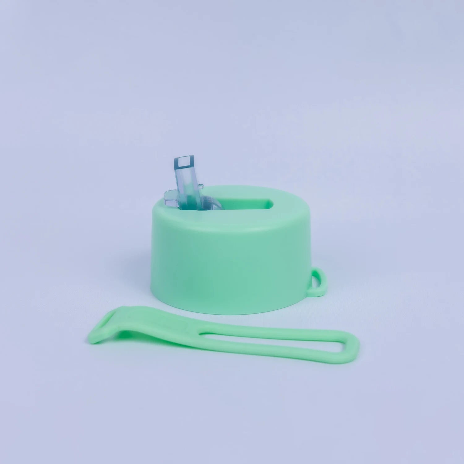 White Dual-Lid Steel Bottle With Straw (34oz)